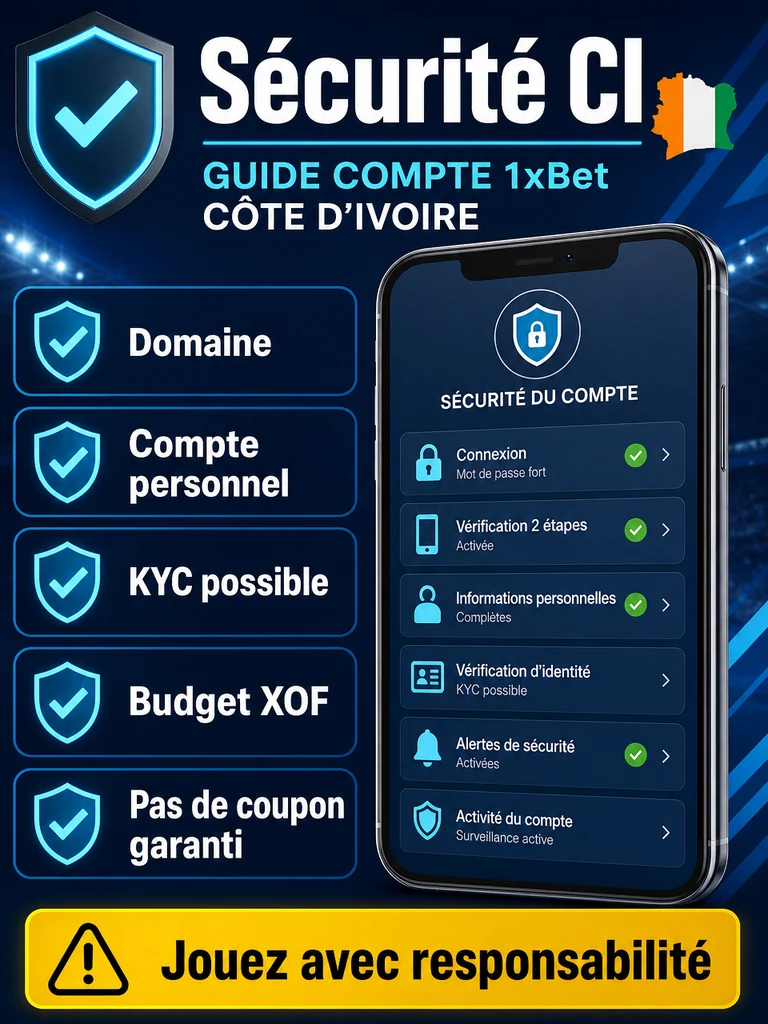 Checklist: sécurité du compte, KYC, budget et jeu responsable.